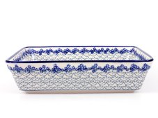 Auflaufform rechteckig 28 cm   Weisse Spitze