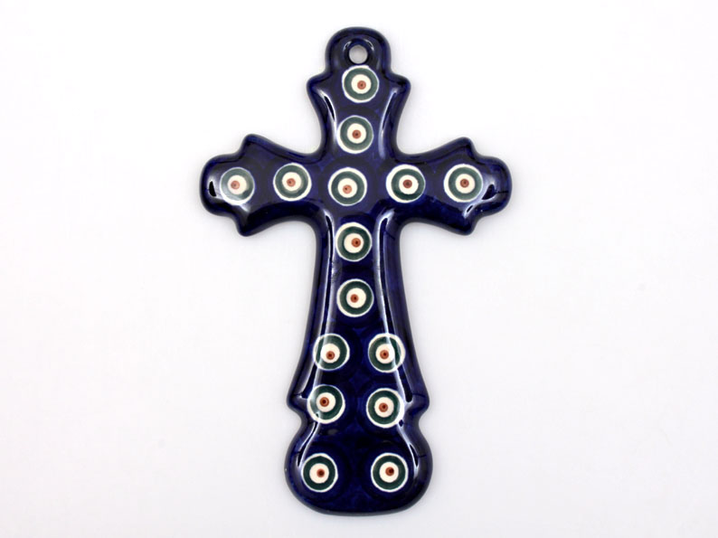Wall Cross 19 cm   Peacock