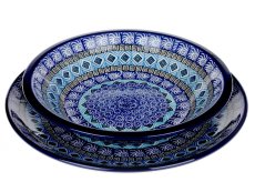 Teller 25 cm   Aztec Sonne blaue