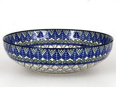 Low Bowl 27 cm (11")   Blue Leaves