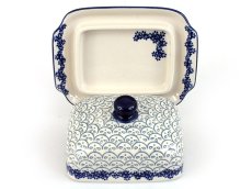 Butter Dish   White Lace