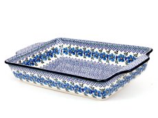 Baking Dish 39 cm (15")   Blue Rose