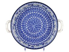 zapékací miska kulatá s uchy 27 cm   Modrá zahrada