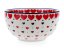 Bowl 14 cm (5")  Red Hearts