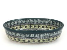 Auflaufform Oval 21 cm   Aztec Sonne grüne