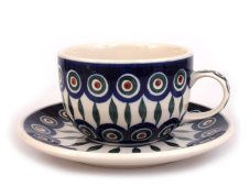 Cup with Saucer 0,2 l (7 oz) Peacock