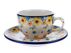 Tasse mit Untertasse 0,1 l   Frühling