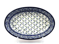 Oval Baking Dish 21 cm (8")   Blue Leaves