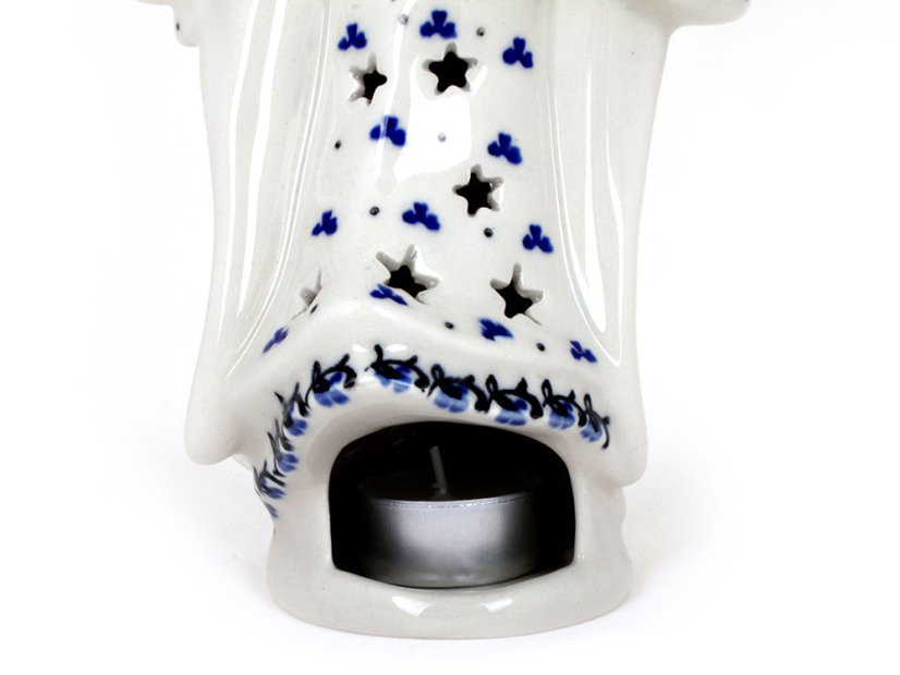 Candle Holder Angel  22 cm (9")   Frozen Meadow