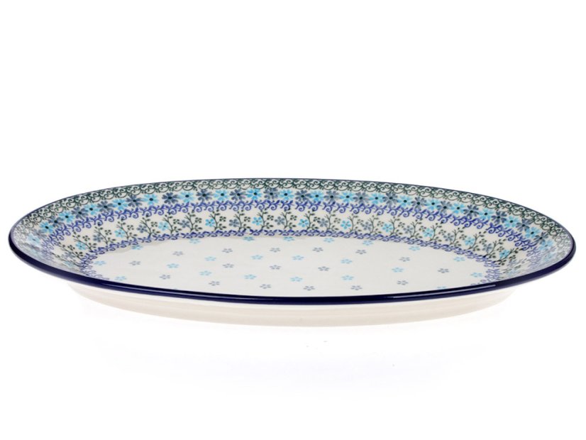 ovál servírovací střední 35,5 cm   Tyrkys