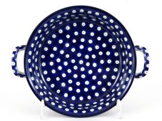 Auflaufform rund mit Henkel 25 cm   Fischaugen