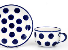 Tasse mit Untertasse 0,2 l   Grosse Punkte