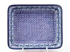 Auflaufform rechteckig 28 cm   Blaue Rose