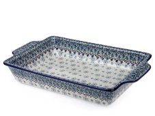 Auflaufform  mit Griffe 39 cm   Bewölkt