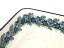 Auflaufform rechteckig 31 cm   Blumenkranz blau