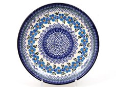 Shallow Plate 25 cm (10") Blue Rose