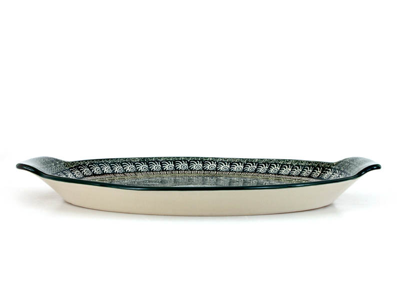 Round Platter 30 cm (12 ")   Aztec Sun green