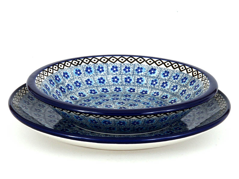 talíř hluboký 21 cm   Pomněnky