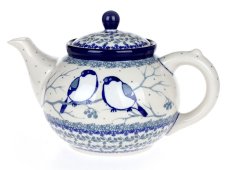 Teekanne 1,2 l   Meisen im Winter UNIKAT