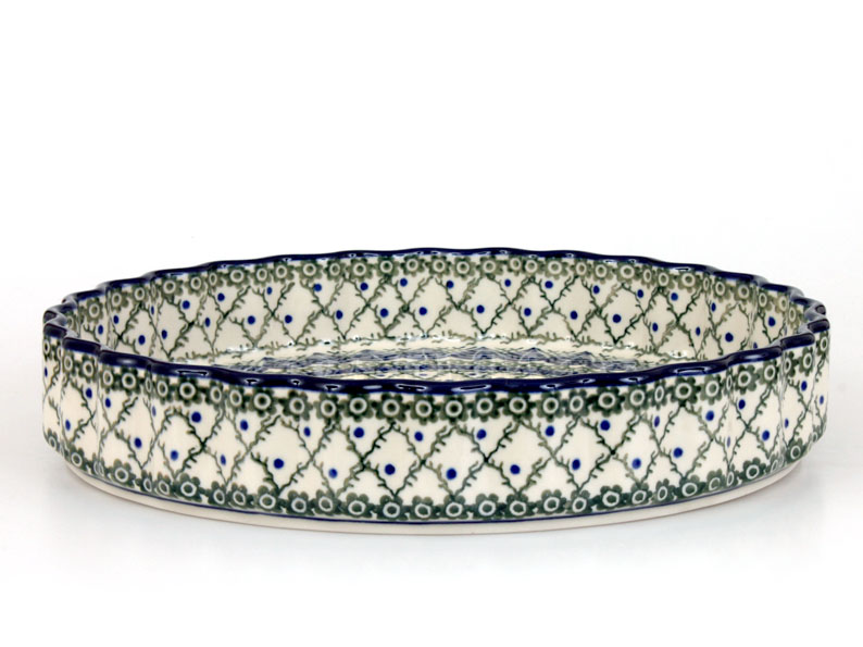 Kuchenform 29 cm   Blaue Blätter