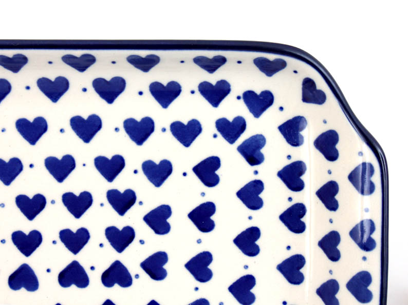 Platter 42 cm (16")   Blue Hearts