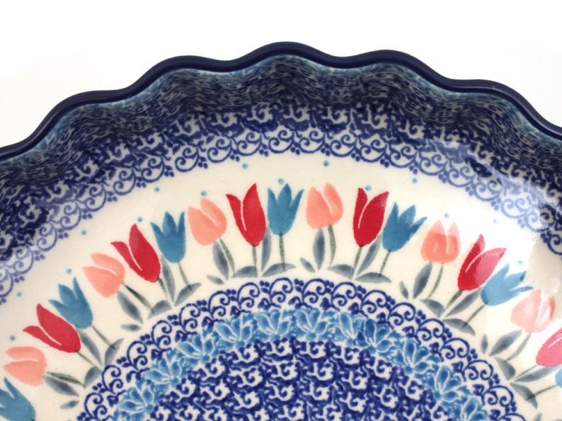 koláčová forma  28,5 cm   Růžové tulipány