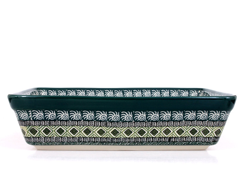 Auflaufform rechteckig 28 cm   Aztec Sonne grüne