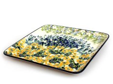Platte rechteckig 28 cm   Iris UNIKAT