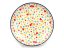 Shallow Plate 25 cm (10")   Colorful Hearts UNIKAT