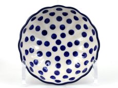 Wellenrandschale 12 cm   Punkte