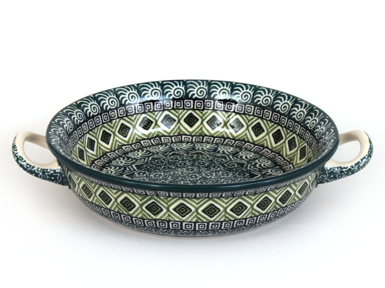 Round Baking Dish 21 cm (8")   Aztec Sun green
