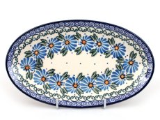 Oval Plate 22 cm (8") Asters