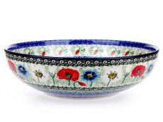 Low Bowl 27 cm (11")   Summer Flowers UNIKAT