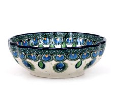 Corrugated Bowl 12 cm (5") Peacock Feather