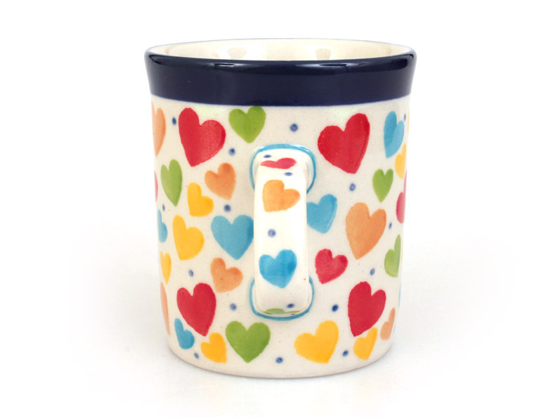 Mug Espresso 0,15 l (5 oz)   Colorful Hearts UNIKAT