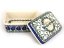 Square Butter Dish   Blue Leaves