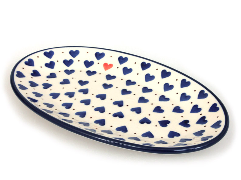 Oval Plate 22 cm (8")   In Love