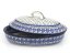 Oval Baking Dish with Lid 31 cm (12")   Blue Leaves