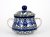 Sugar Bowl   Blue Leaves