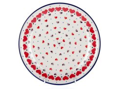 Dessert Plate 21 cm (8")   Red Hearts