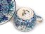 Cup with Saucer 0,2 l (7 oz)   Blue Summer UNIKAT