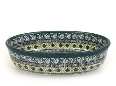 Auflaufform Oval 21 cm   Aztec Sonne grüne
