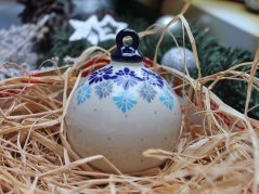 Ball Ornament   Blue Gems