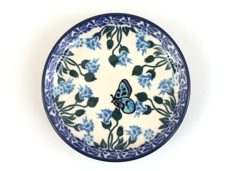 Teabag Plate 10 cm (4")   Meadow Butterfly