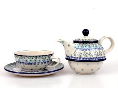 One-cup Teapot 0,6 l+0,25 l   Turquoise