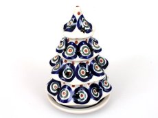 Tree Candle Holder 15 cm (6") Peacock