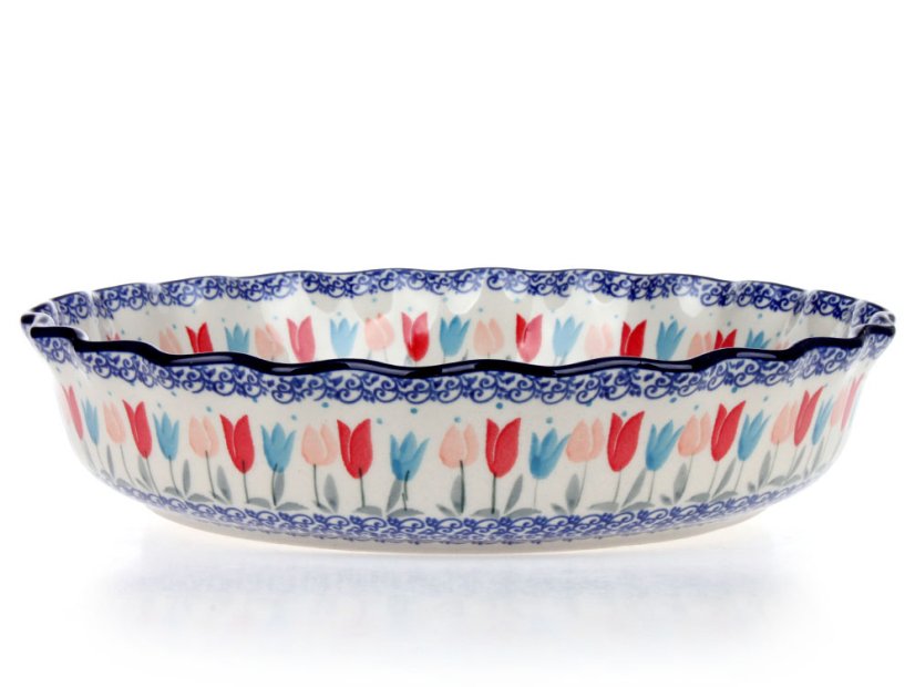 koláčová forma vyšší 28 cm   Růžové tulipány