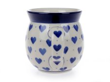 Kugelbecher klein 0,25 l   Blaue Herzchen