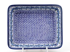Auflaufform rechteckig 28 cm   Blaue Rose