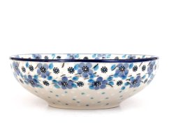 Low Bowl  17 cm (7")   Blue and white